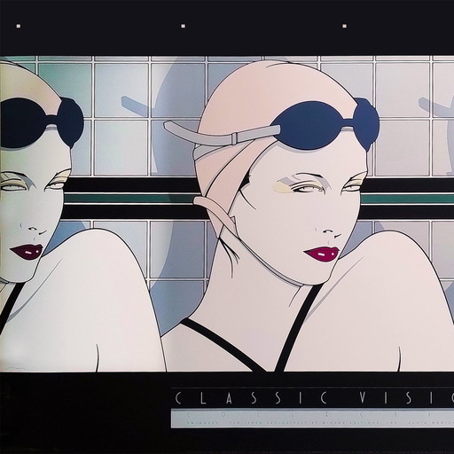 1970S Originele Patrick Nagel "Zwemmers" Litho