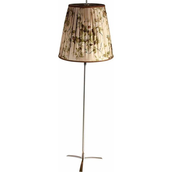 Image 1 of Vintage messing vloerlamp model Micheline van Jt Kalmar voor Kalmar, jaren 1950