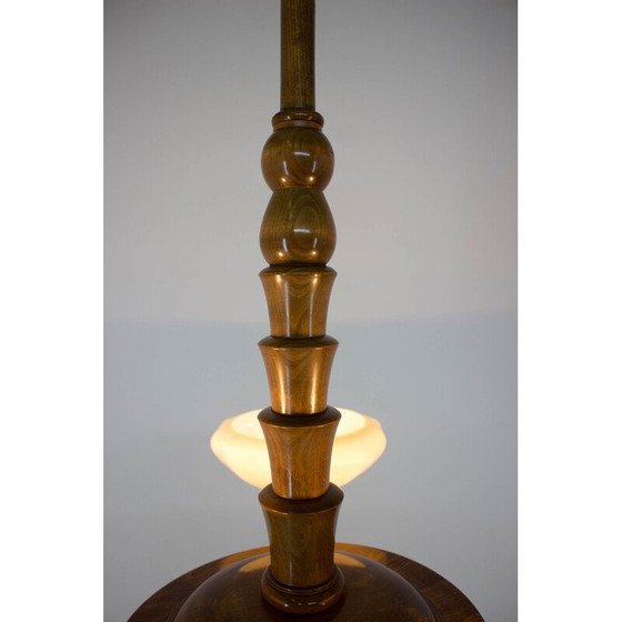 Image 1 of Vintage Art Deco houten kroonluchter, 1930