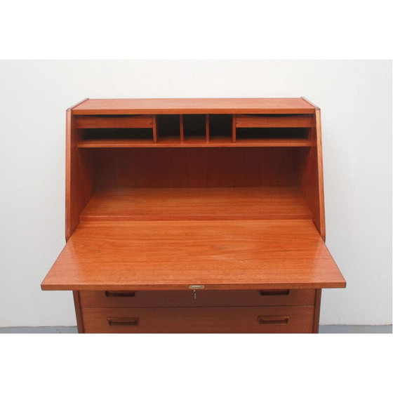 Image 1 of Vintage teakhouten secretaire van Dyrlund, Denemarken 1960