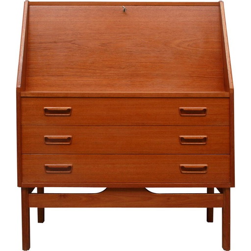 Vintage teakhouten secretaire van Dyrlund, Denemarken 1960