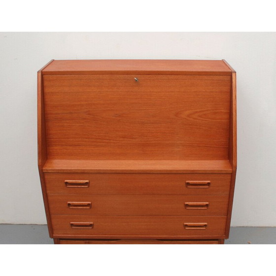 Image 1 of Vintage teakhouten secretaire van Dyrlund, Denemarken 1960