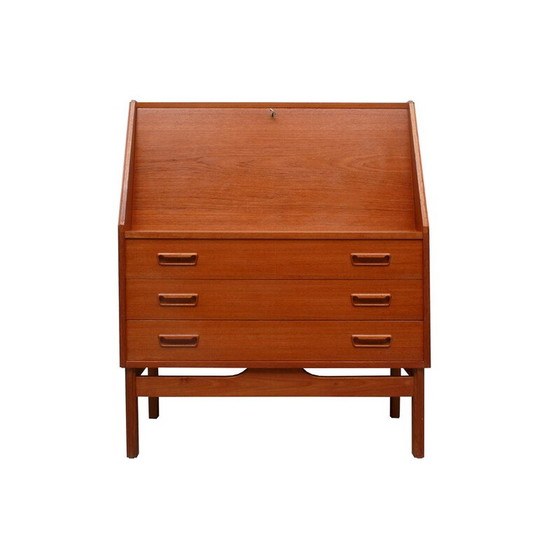 Image 1 of Vintage teakhouten secretaire van Dyrlund, Denemarken 1960