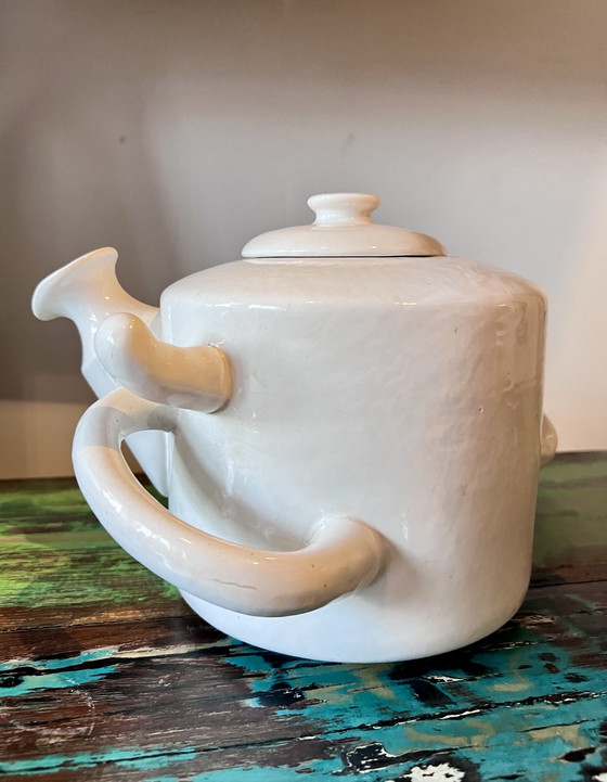 Image 1 of Vintage Deens Keramisch Theepotje van Pollas Design