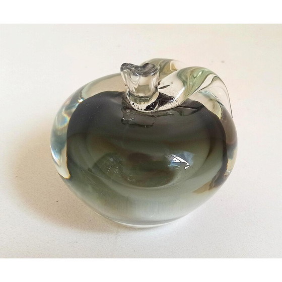 Image 1 of Vintage Murano kristallen appel, 1990