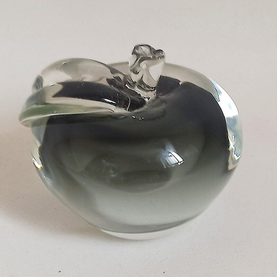 Image 1 of Vintage Murano kristallen appel, 1990