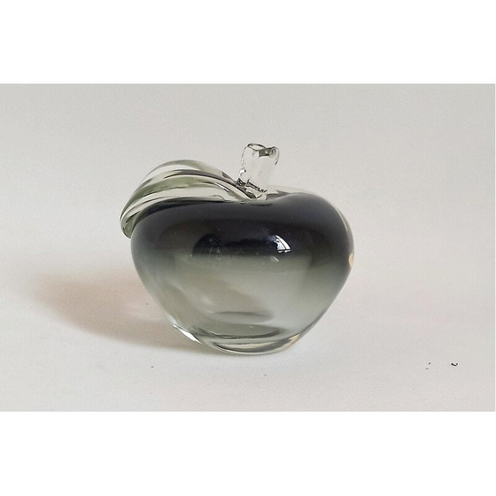 Image 1 of Vintage Murano kristallen appel, 1990