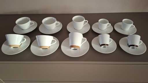 Beschrijving Nespresso Set Collections Andrée Putman, 10 Delig Bestaande Uit 4 Espresso, 2 Lungo En 4 Cappuccino Koppjes 