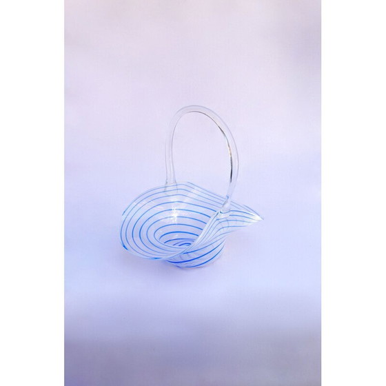 Image 1 of Vintage Cestino mand in Murano glas Italië 1960