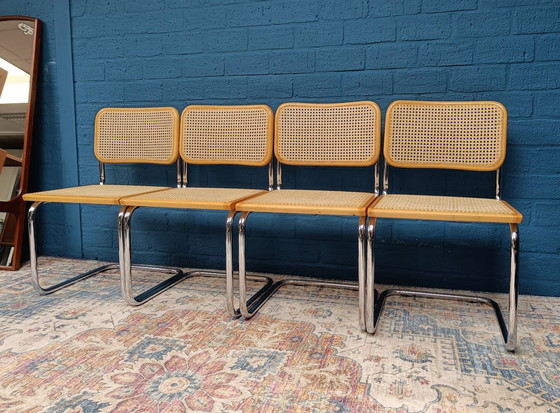 Image 1 of 4x Vintage Cesca Stoelen