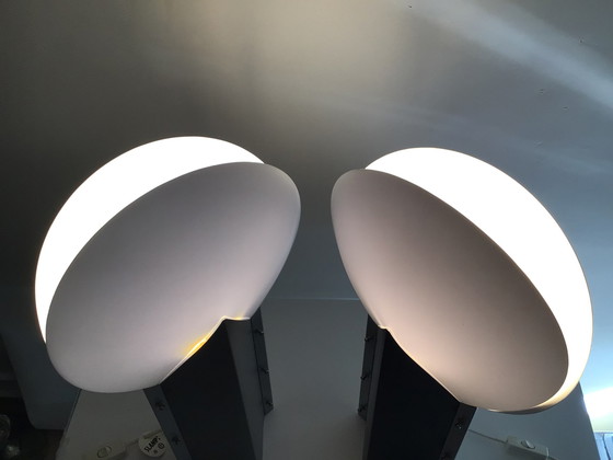 Image 1 of 2x Samuel Parker ‘ Moon’ jaren 80 lamp