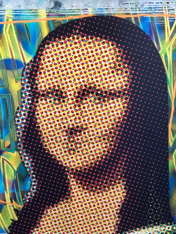 Image 1 of Arturo - Mona Lisa in lijst 105 x 105 cm