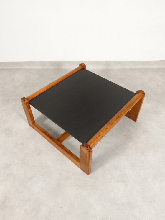 Image 1 of Brutalist Salontafel Met Leisteen Blad