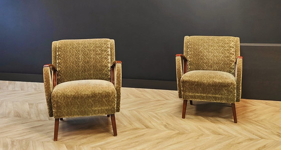 Image 1 of 2x Mid Century fauteuil