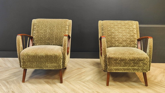 Image 1 of 2x Mid Century fauteuil