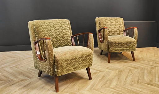 2x Mid Century fauteuil