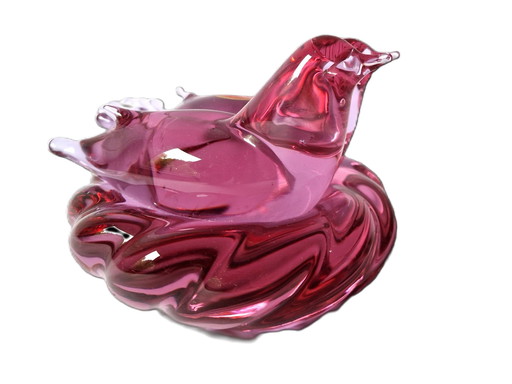 Murano - Neodymium Lovebirds By Archimede Seguso - Signed