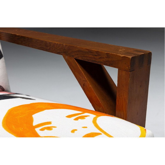 Image 1 of Vintage modernistische stoffen fauteuil van Pierre Frey, 1960