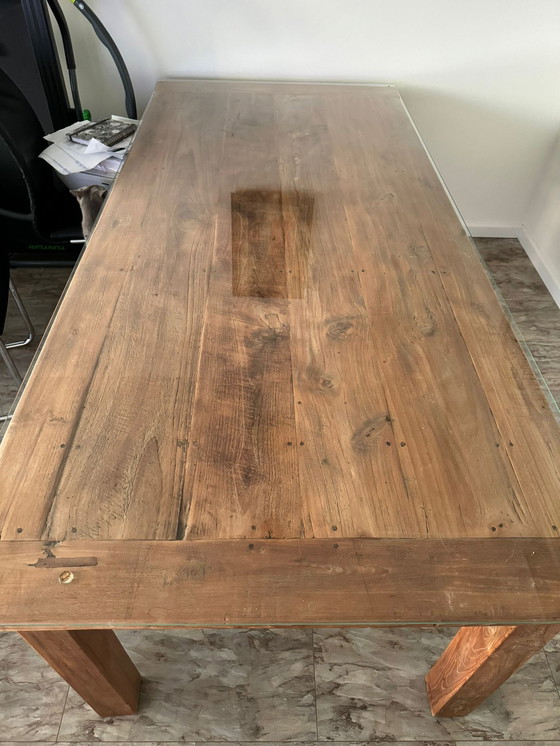 Image 1 of Vintage Houten tafel