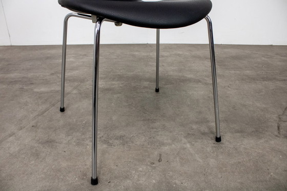 Image 1 of 4x Design Leren stoel Fritz Hansen Serie 7™