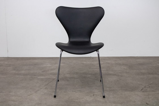 Image 1 of 4x Design Leren stoel Fritz Hansen Serie 7™