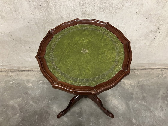 Image 1 of Vintage small round side table