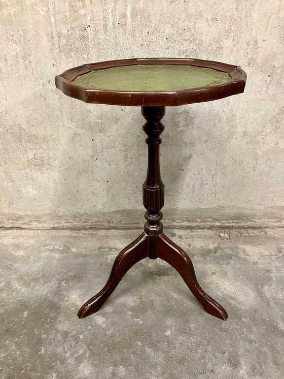 Image 1 of Vintage small round side table