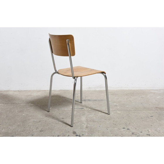 Image 1 of Tubax houten stapelstoelen - jaren 1960