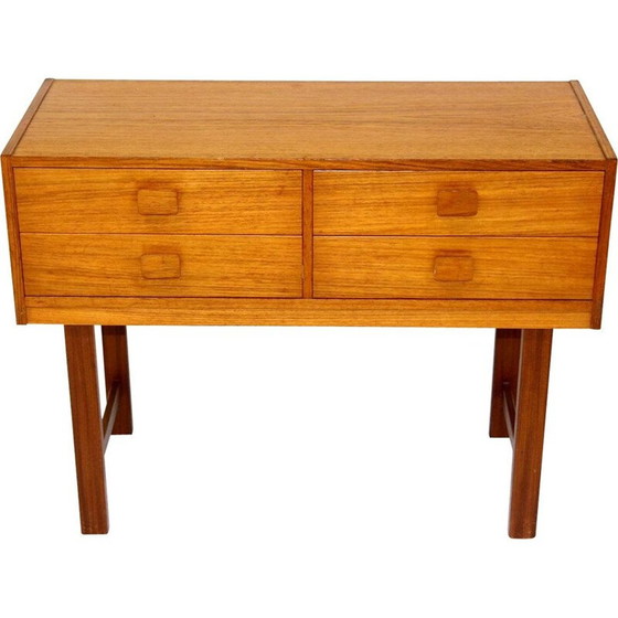 Image 1 of Vintage ladekast van teak en beuken, Zweden 1960