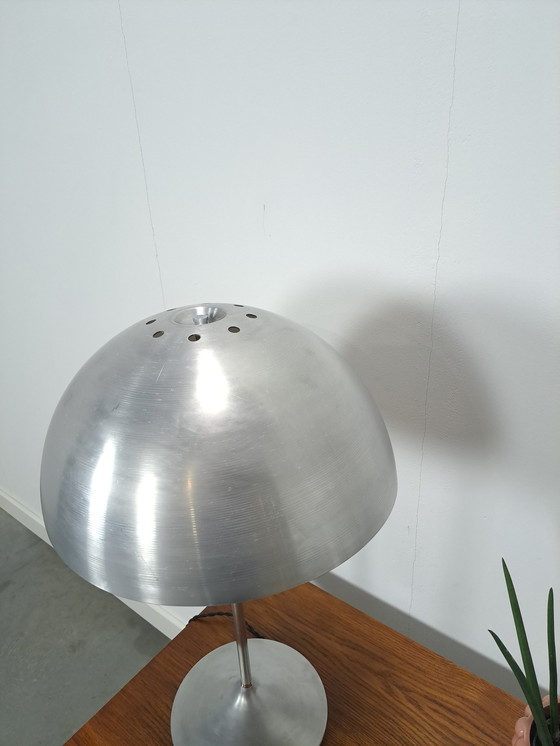 Image 1 of Zilverkleurige Tafel Bollamp