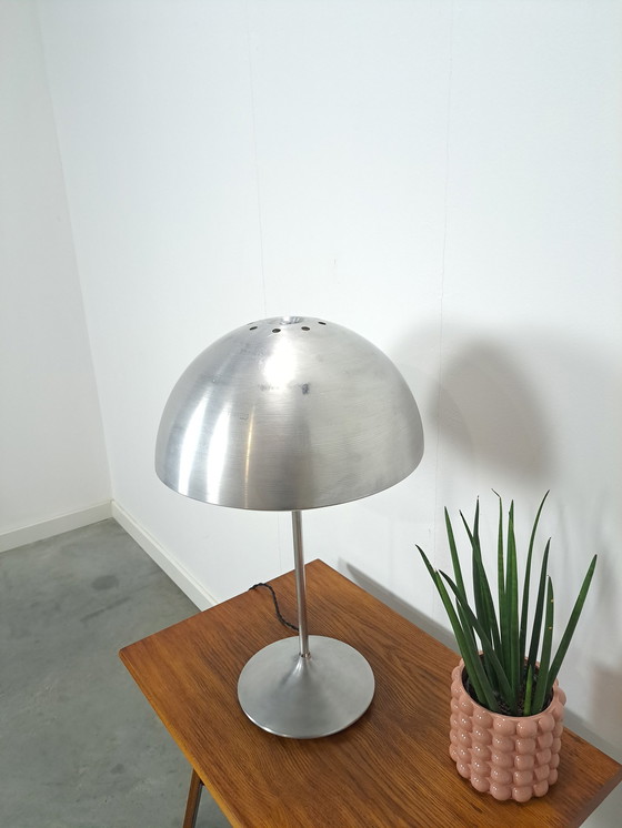 Image 1 of Zilverkleurige Tafel Bollamp