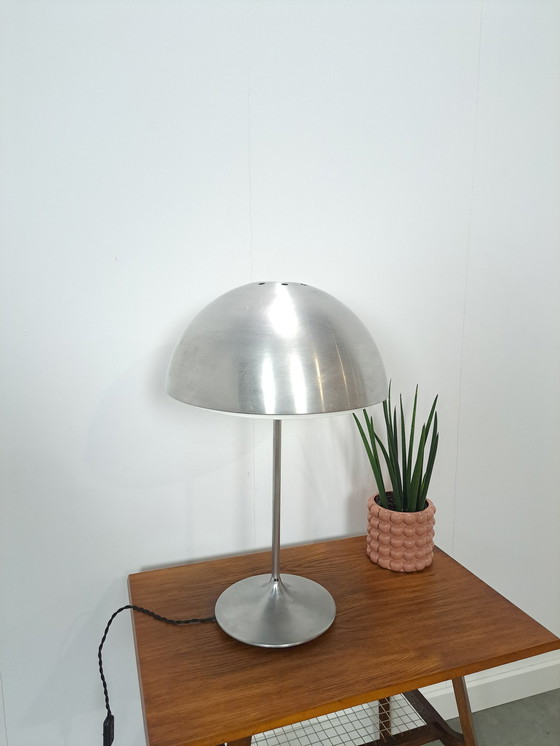 Image 1 of Zilverkleurige Tafel Bollamp