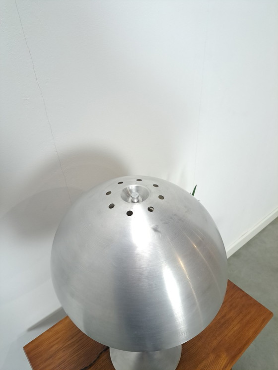 Image 1 of Zilverkleurige Tafel Bollamp