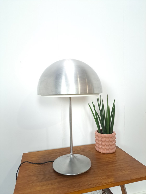 Image 1 of Zilverkleurige Tafel Bollamp