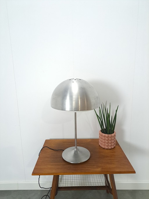 Zilverkleurige Tafel Bollamp