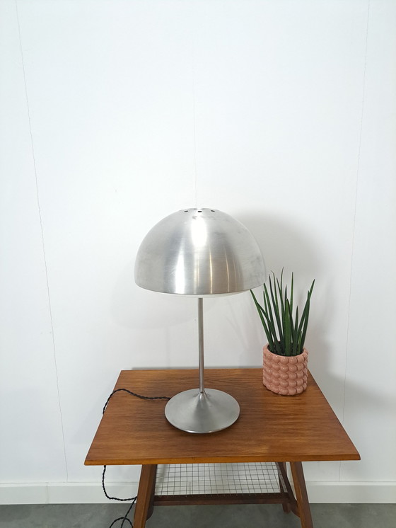 Image 1 of Zilverkleurige Tafel Bollamp