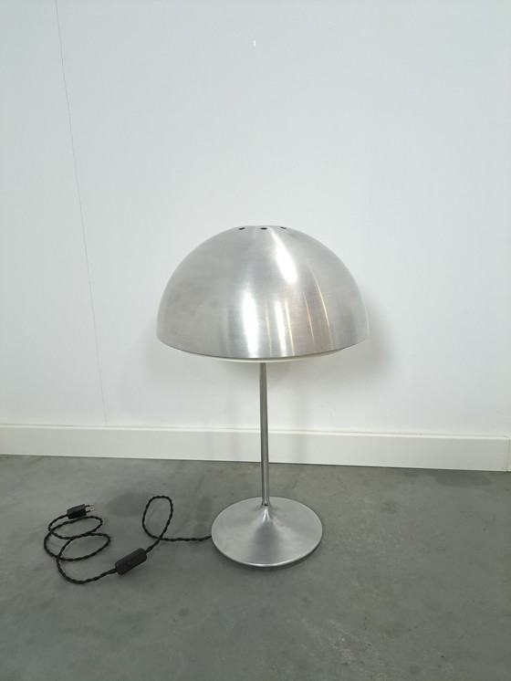 Image 1 of Zilverkleurige Tafel Bollamp