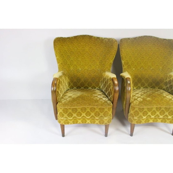 Image 1 of Paar Deense Mid Century fauteuils, jaren 1950