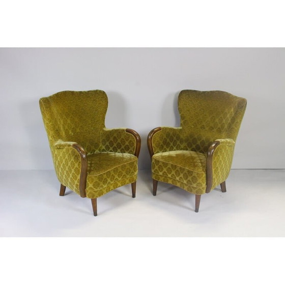 Image 1 of Paar Deense Mid Century fauteuils, jaren 1950