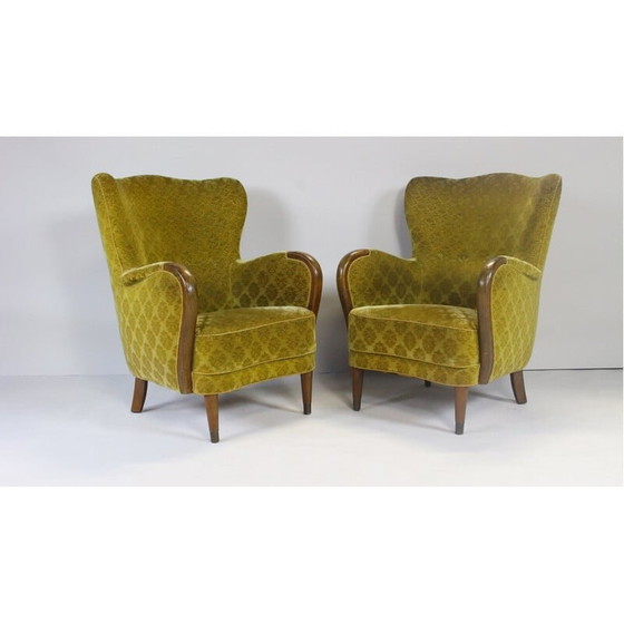 Image 1 of Paar Deense Mid Century fauteuils, jaren 1950