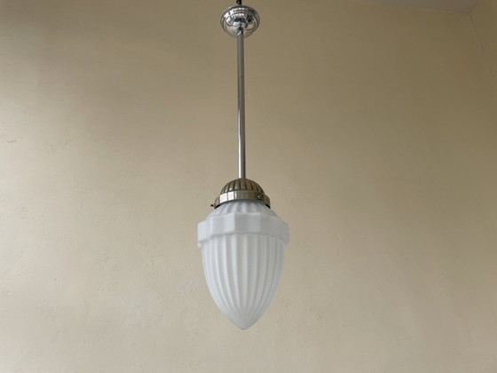 Image 1 of Lamp Hanglamp Art Deco 1920 Frans