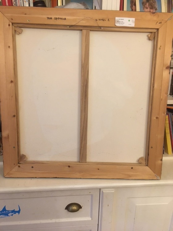 Image 1 of Ton Sparla Acryl op doek; "Het zwarte gat"