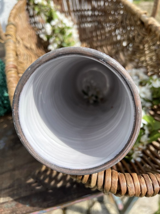 Image 1 of Vaas Nila Zweden, Geitenmotief, Handgemaakt, Vintage, Kunst Aardewerk, 1970S