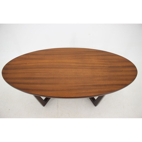 Image 1 of Vintage eiken vergadertafel van Dřevotvar, Tsjecho-Slowakije 1960