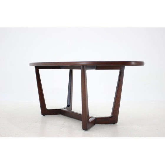 Image 1 of Vintage eiken vergadertafel van Dřevotvar, Tsjecho-Slowakije 1960