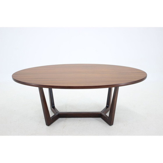 Image 1 of Vintage eiken vergadertafel van Dřevotvar, Tsjecho-Slowakije 1960