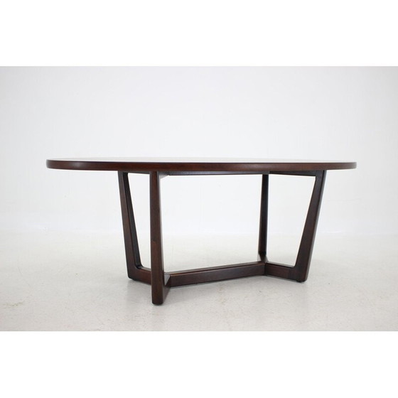 Image 1 of Vintage eiken vergadertafel van Dřevotvar, Tsjecho-Slowakije 1960