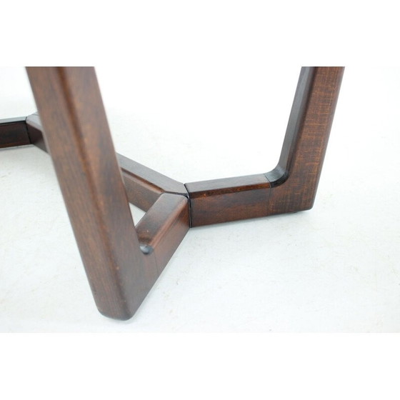 Image 1 of Vintage eiken vergadertafel van Dřevotvar, Tsjecho-Slowakije 1960