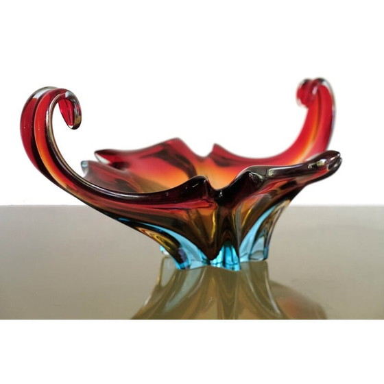 Image 1 of Mid Century Italiaanse vaas van Murano glas, jaren 1960