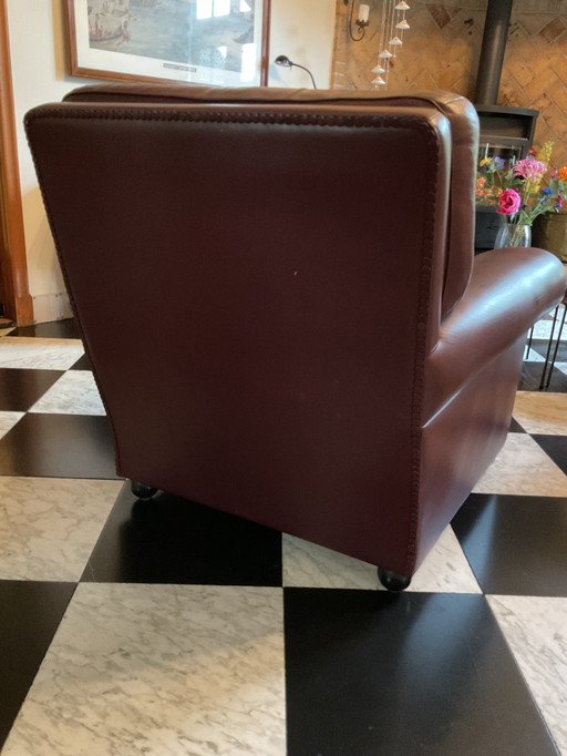 Poltrona Frau Fauteuil In Roodbruin